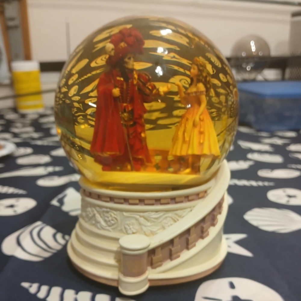 Red and Yellow Masquerade Snow Globe